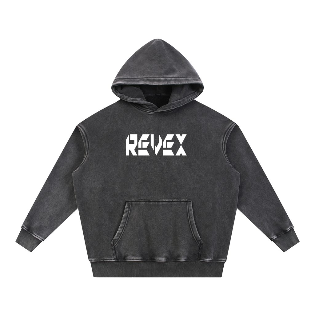 Snow Wash Fleece Oversize Hoodie